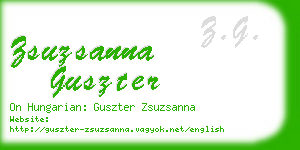 zsuzsanna guszter business card